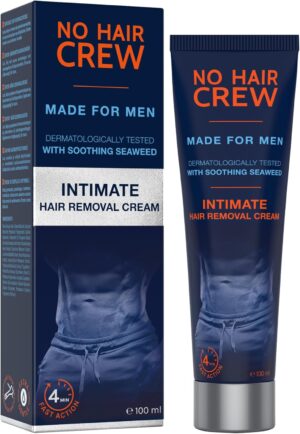 Penisvergrößerung & Pflege – NO HAIR CREW Intimate Hair Removal Cream, Extra Gentle Hair Removal for Men, 100 ml
