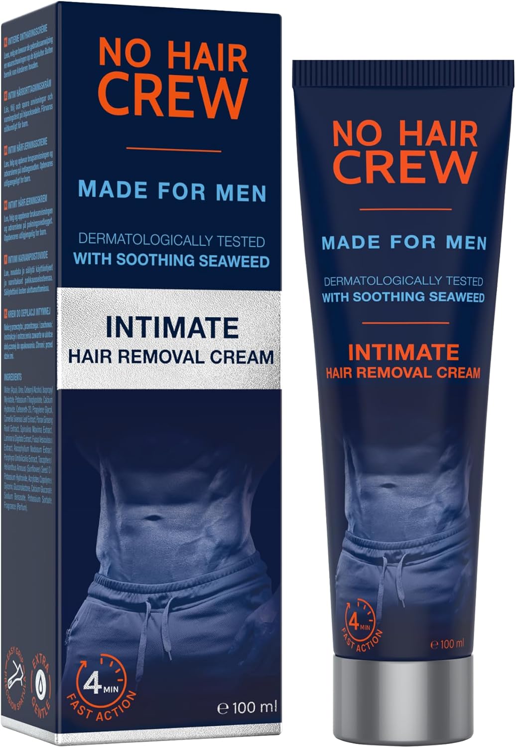 Penisvergrößerung & Pflege – NO HAIR CREW Intimate Hair Removal Cream, Extra Gentle Hair Removal for Men, 100 ml