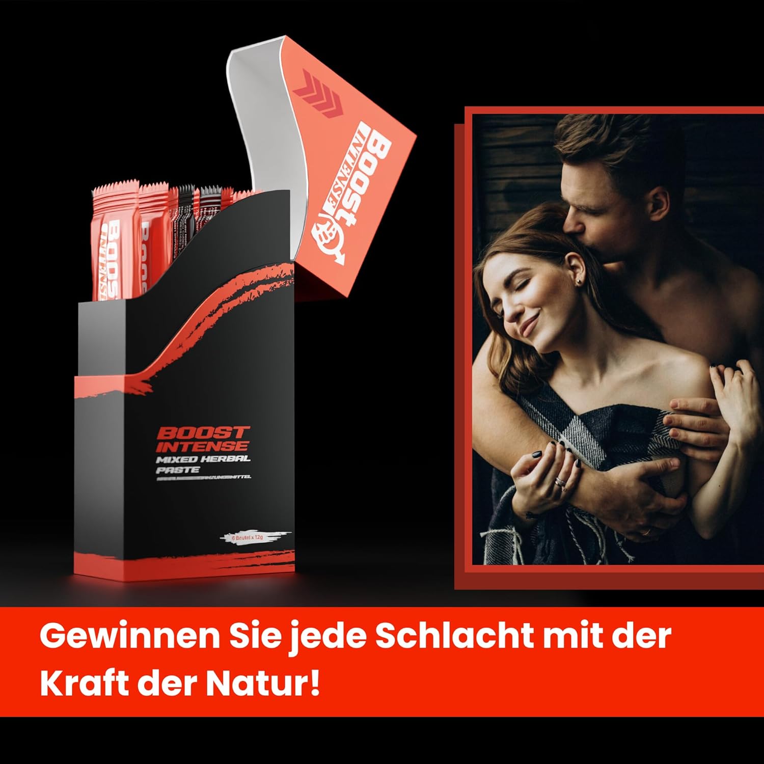 Penisvergrößerung & Pflege – x 6 Bags 12g - Preparation for Men | Natural | High Dose with Ginger and Ginseng – Bild 3