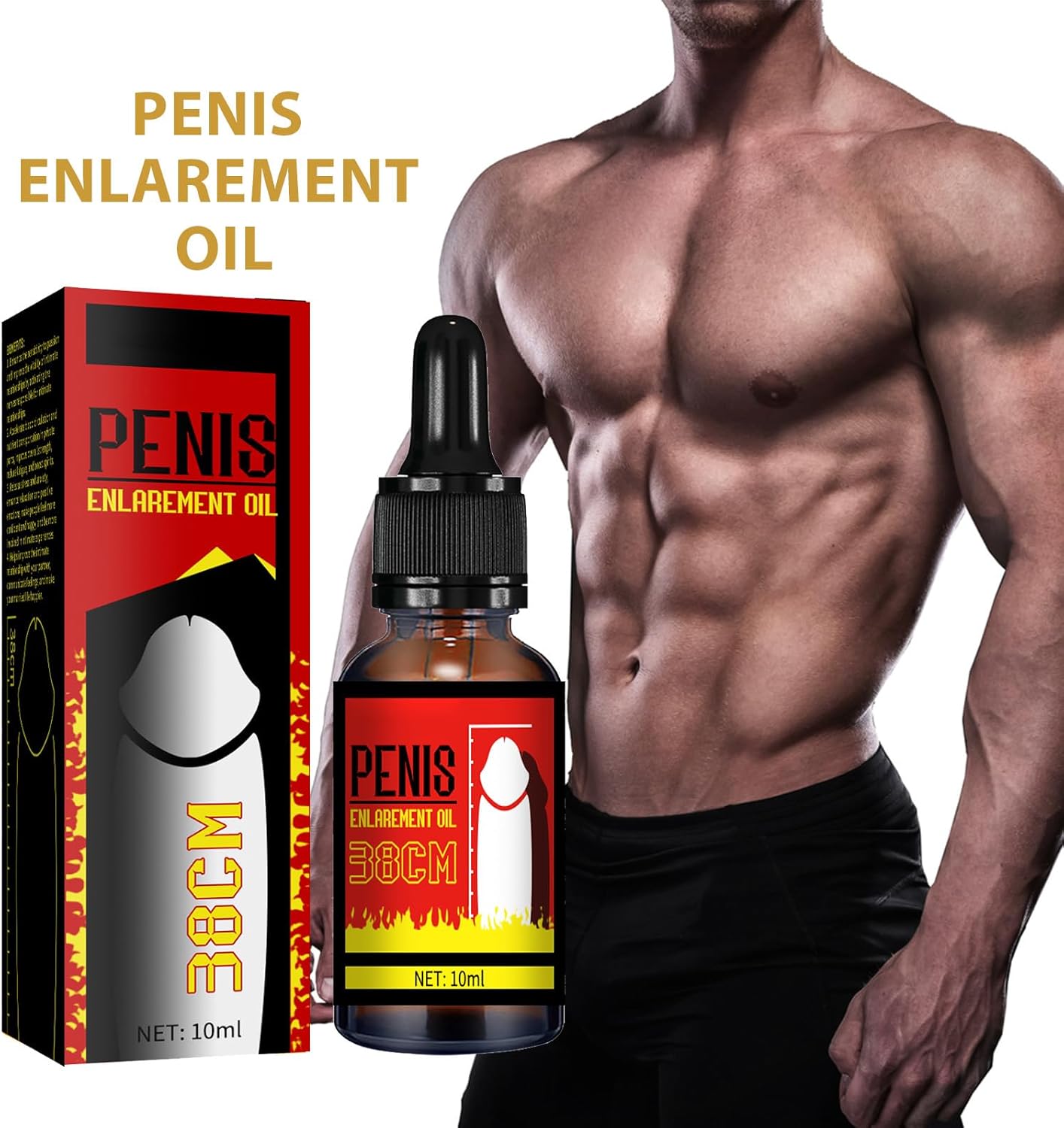 Penisvergrößerung & Pflege – Enlargement Oil, Improved Erection Delay Ejaculation Large Tail Oil, Plus Size Pe-nis Faster Magnification for Men Potency Growth Oil 10 ml (1 Piece, 10 ml) – Bild 2