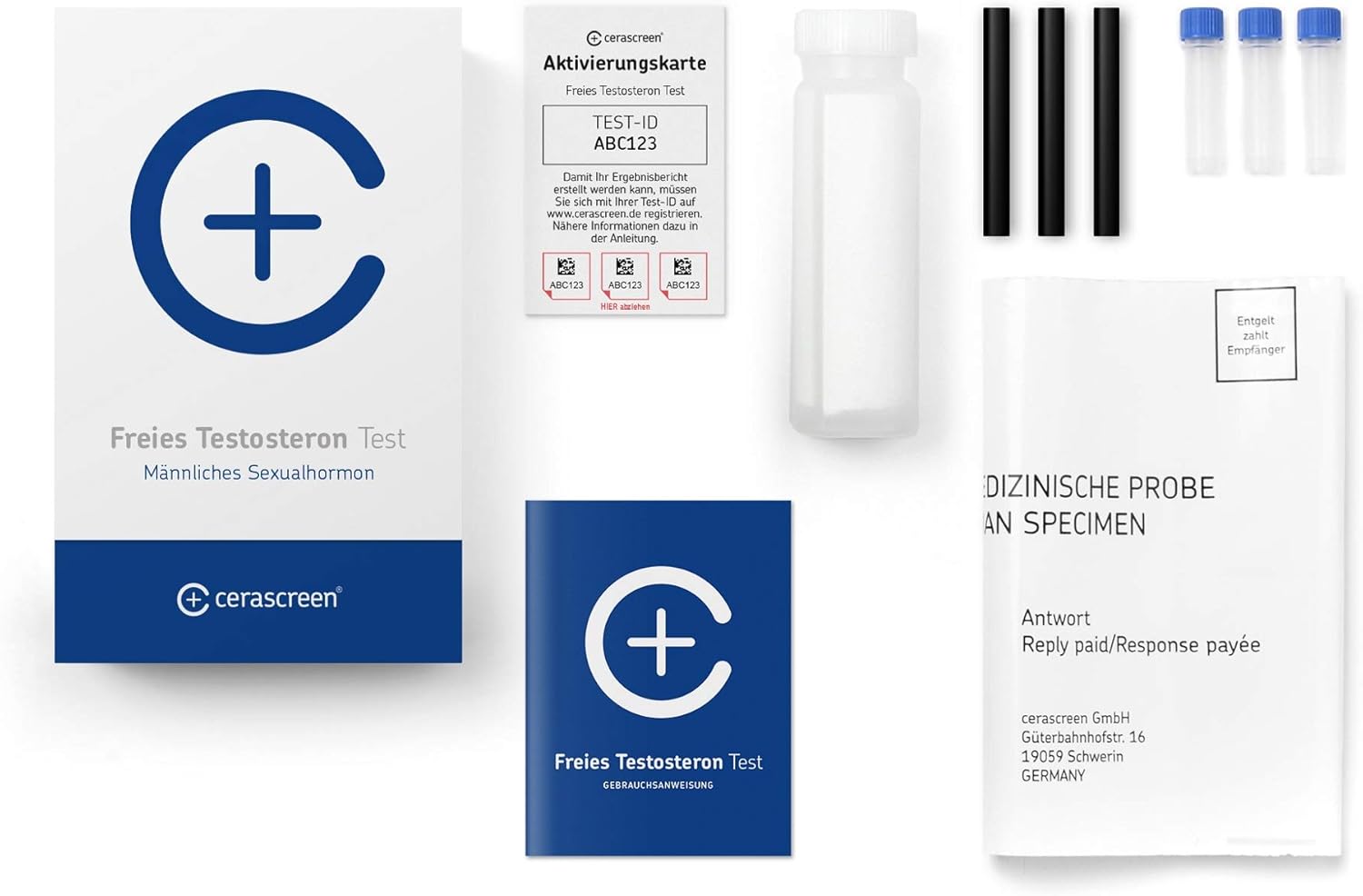 Ausdauer & Energie – Cerascreen Test Saliva Test Kit Testosterone Shortage Quick & Easy Self Test Of Home Check | Certified Laboratory | Detailed Result Report – Bild 2