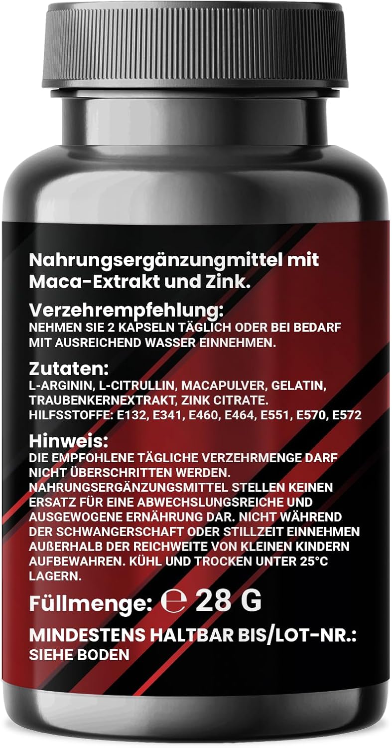 Ausdauer & Energie – Anabilox - Muscle Building Capsules - Supports Muscle Mass and Regeneration - Supplement for Strength and Endurance - with L-Arginine - No Artificial Additives - For Intensive Workout – Bild 2