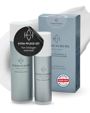 Penisvergrößerung & Pflege – Men's Cream Intimate Care Set for Men, Intimate Cream 75 ml & Intimate Shower Gel 200 ml, Gentle Care & Cleansing, Intimate Care Men Developed by the Urologist, Vegan & Dermatologically Tested