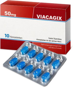 Potenzmittel & Standfestigkeit – VIACAGIX - High Dose for the Adventurous Man - Extra Strong for Men, Instant Effect - Supplement in Challenging Situations - With Maca & Zinc - No Artificial Additives