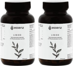 Potenzmittel & Standfestigkeit – ESSENZ - Libido 2 x 90 Capsules - Libido Capsules with Maca Root Powder, Ashwagandha Root & Fenugreek Seed Extract. To Promote Vitality & Performance