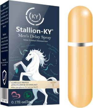 Potenzmittel & Standfestigkeit – Delay Spray for Men, Delay Spray Man Sex, Men, Libido Booster for Men, Longer in Bed (5 ml) (Gold)