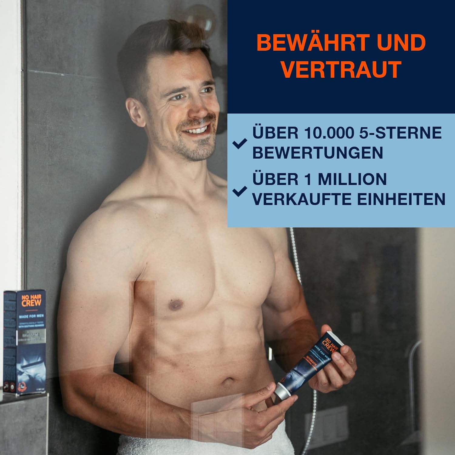 Penisvergrößerung & Pflege – NO HAIR CREW Intimate Hair Removal Cream, Extra Gentle Hair Removal for Men, 100 ml – Bild 7