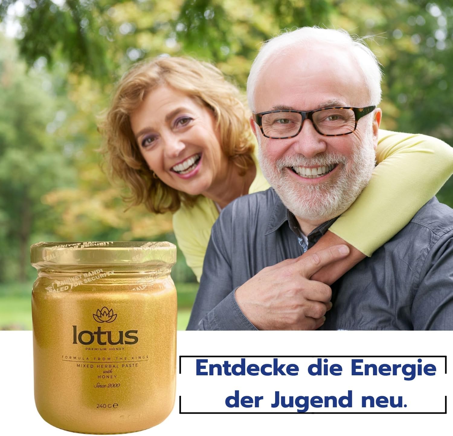 Potenzmittel & Standfestigkeit – Lotus Premium Ginseng Formula, High Dose 240 g Instant Effect Macun, Extra Strong for Active Men, Tribulus Terrestiris, Pack of 1 – Bild 4