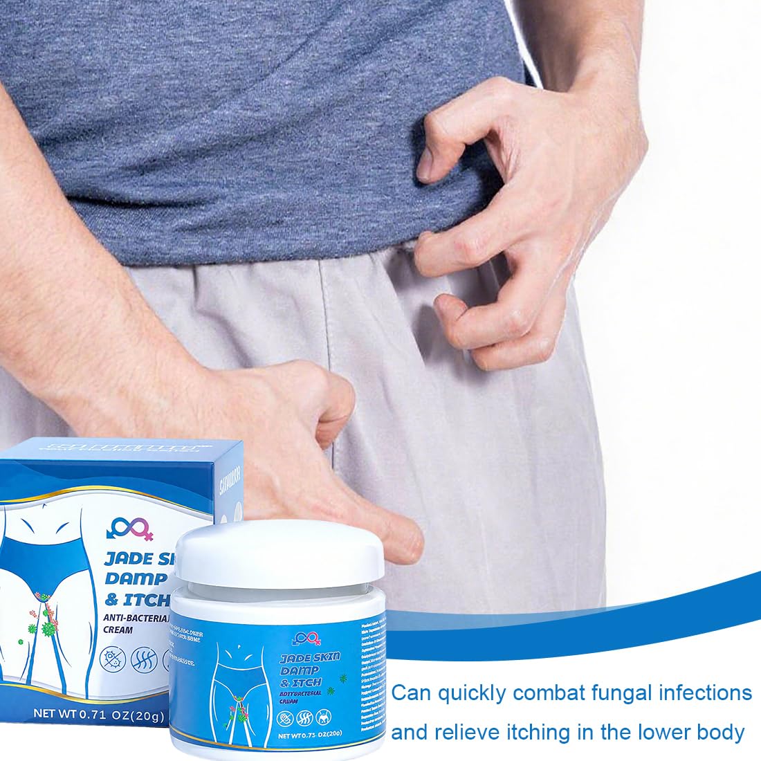 Penisvergrößerung & Pflege – 1 Box Private Antibacterial Cream, Men's Intimate Area Relieves Cream, Men's Balanitis Anti Itching Cream, Intimate Care Cream, Intimate Area Care Cream, Ointment Against Itching – Bild 3