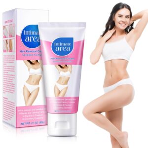 Penisvergrößerung & Pflege – Hair Removal Cream, Intimate/Private Hair Remover, Extra Gentle Hair Removal Cream for Sensitive Formula with Painless Hair, Bikini, Genitals, Armpits, Legs, Body, for Women and Men, 60 ml