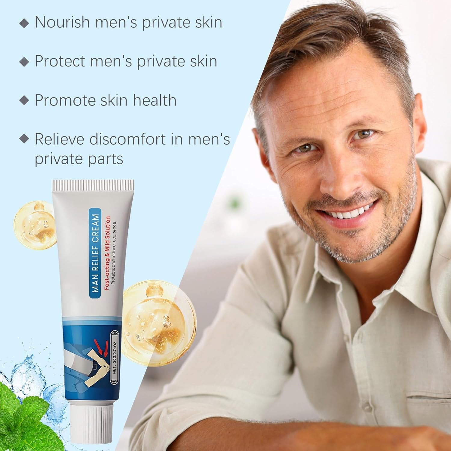 Penisvergrößerung & Pflege – Vaginal Fungus Cream, Nourishing Cream for Men, Soothing Intimate Cream for Skin Irritation, Moisturising & Non-Greasy, 20 g (2 Pieces) – Bild 7