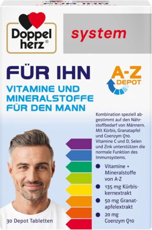 Potenzmittel & Standfestigkeit – Doppelherz system Für Ihn Tabletten, 30 pcs