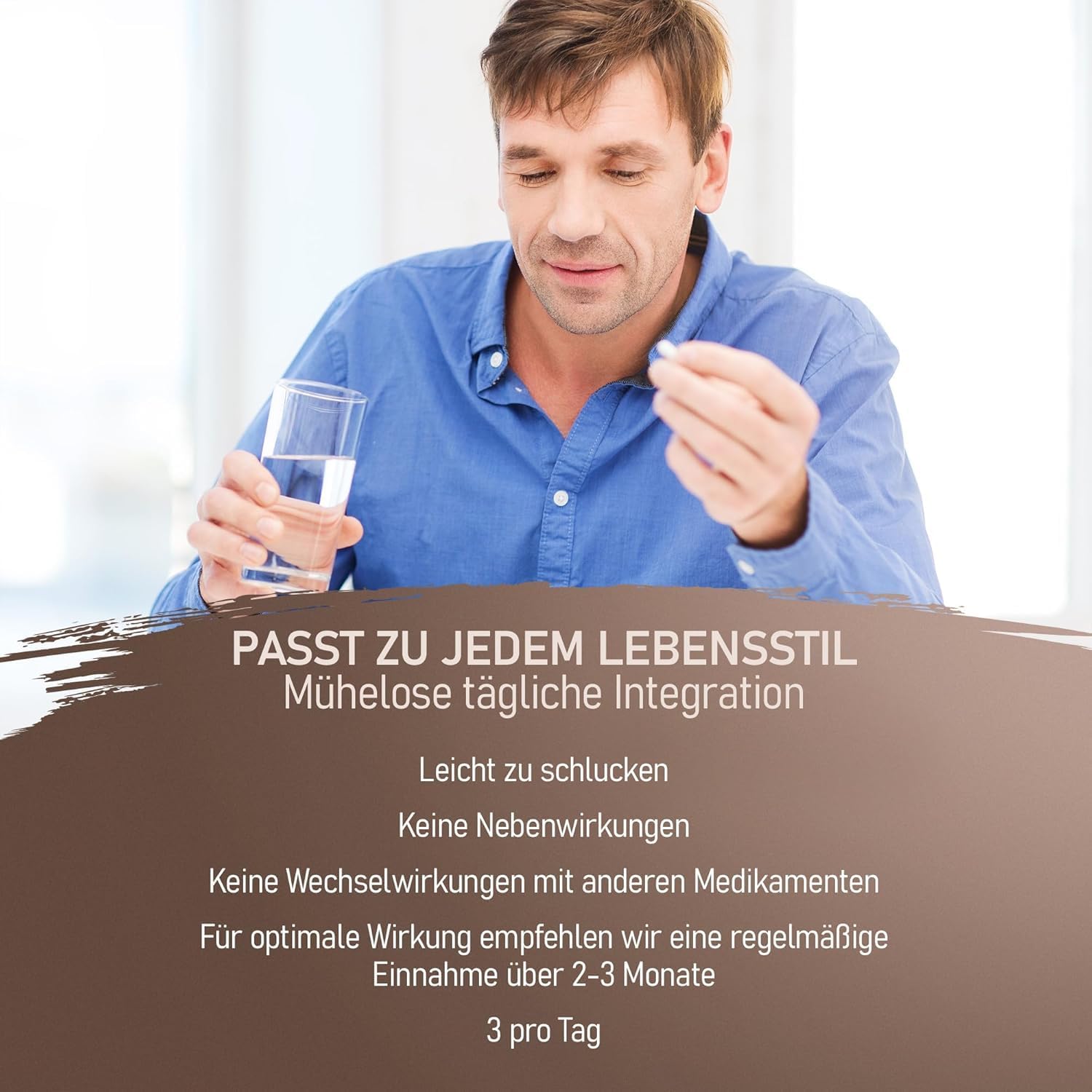 Ausdauer & Energie – Maca Capsules High Dose I Men's Testosterone¹ I Active Men I Maca with Tribulus Terrestris, Cordyceps, Fenugreek, Zinc, Ginseng, Saffron, Selenium - 90 Kps. – Bild 8