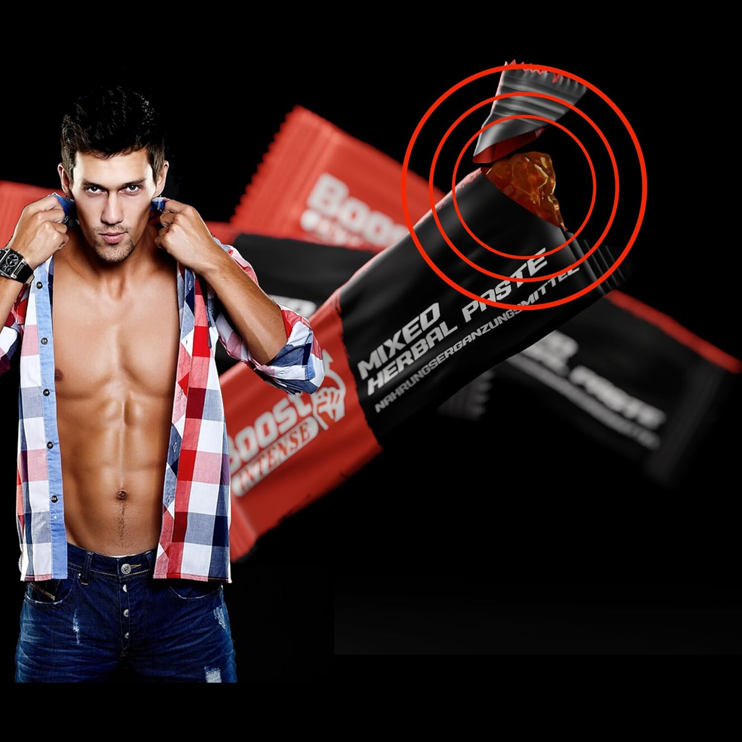 Penisvergrößerung & Pflege – x 6 Bags 12g - Preparation for Men | Natural | High Dose with Ginger and Ginseng – Bild 4