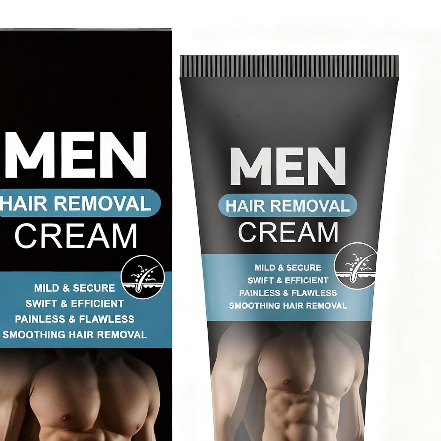 Penisvergrößerung & Pflege – Intime Haarentfernungscreme für Männer, 100 ml Rasierprodukt – Enthaarungscreme für Intimhaare | für Freund, Ehemann, Vater, Athleten, Bodybuilder, professionelle Schwimmer, geschäftige Brüste, Rücken – Bild 8