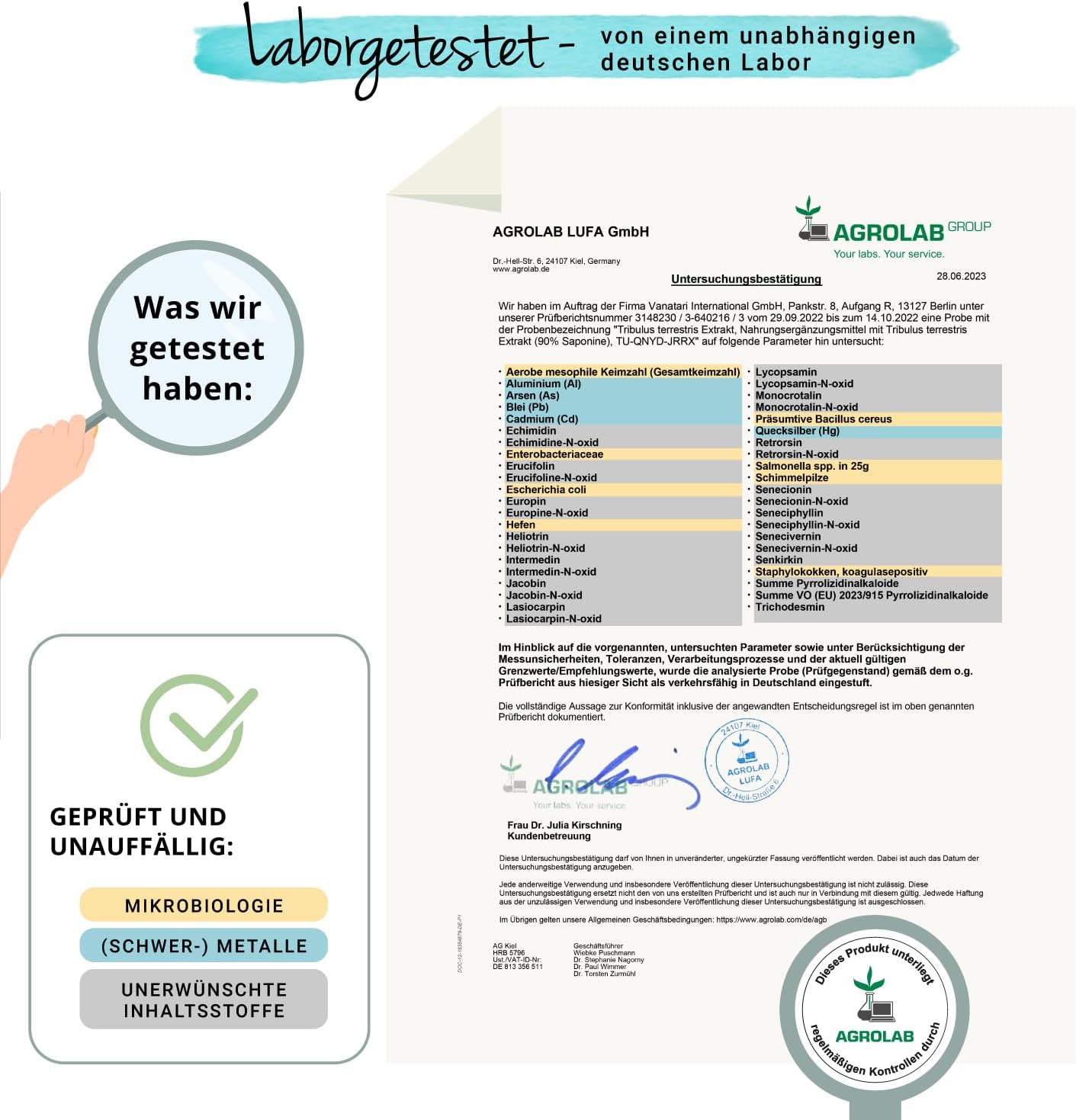 Ausdauer & Energie – Tribulus Terrestris 600 mg | 120 Capsules | Highly Dosed Fruit Extract with 91% Saponins Muscle – Testosterone – Energy – Pleasure | No Chemical Additives | Vegan gelatine from Nature – Vegavero with Free Passion – For You. – Bild 7