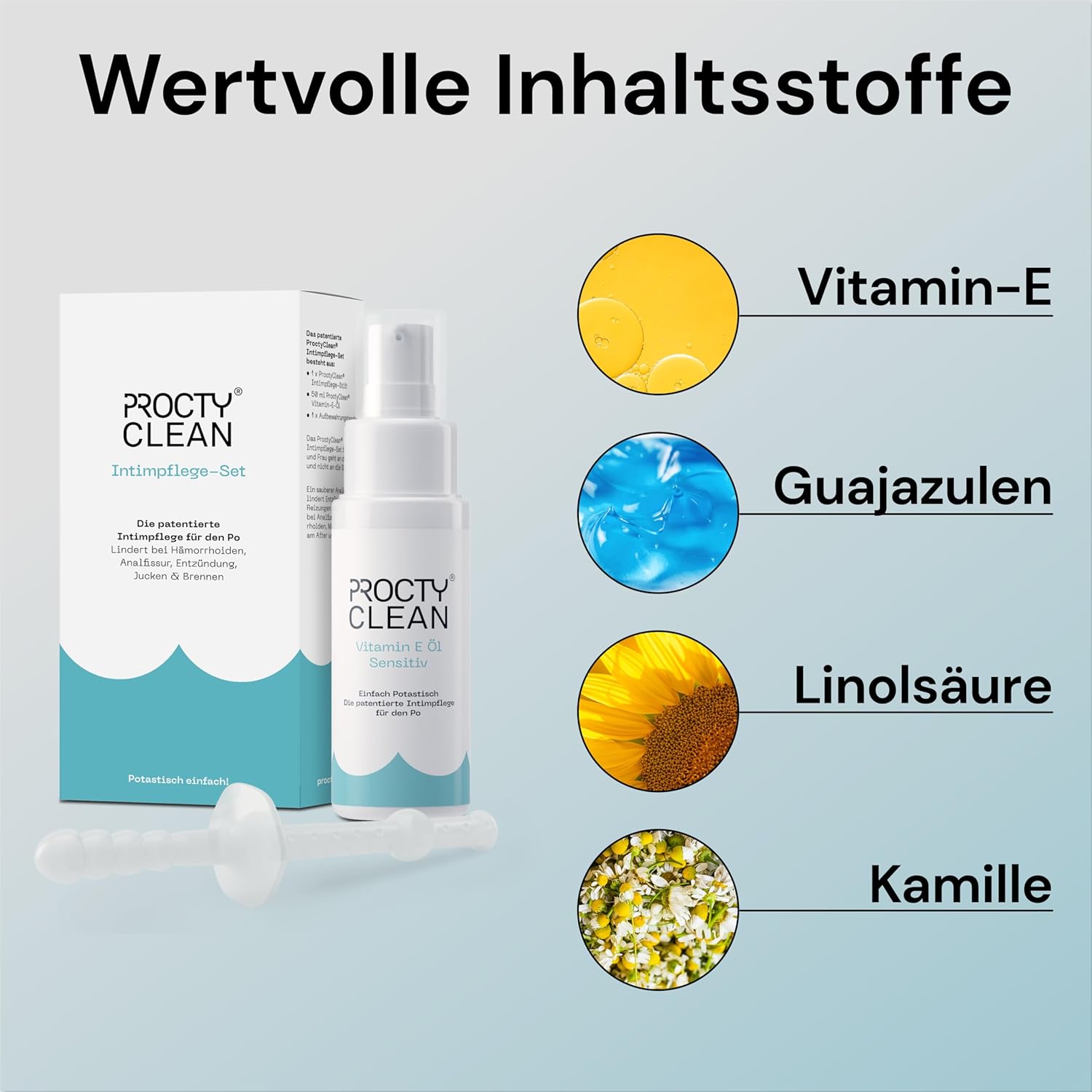 Penisvergrößerung & Pflege – Intimate Care Set for the Buttock: Patented! Instead of Hemorrhoids Ointment, Ointment for Fissure, Moist Toilet Paper. Quick Relief for Itching, Inflammation etc. Intimate Care Women – Bild 6