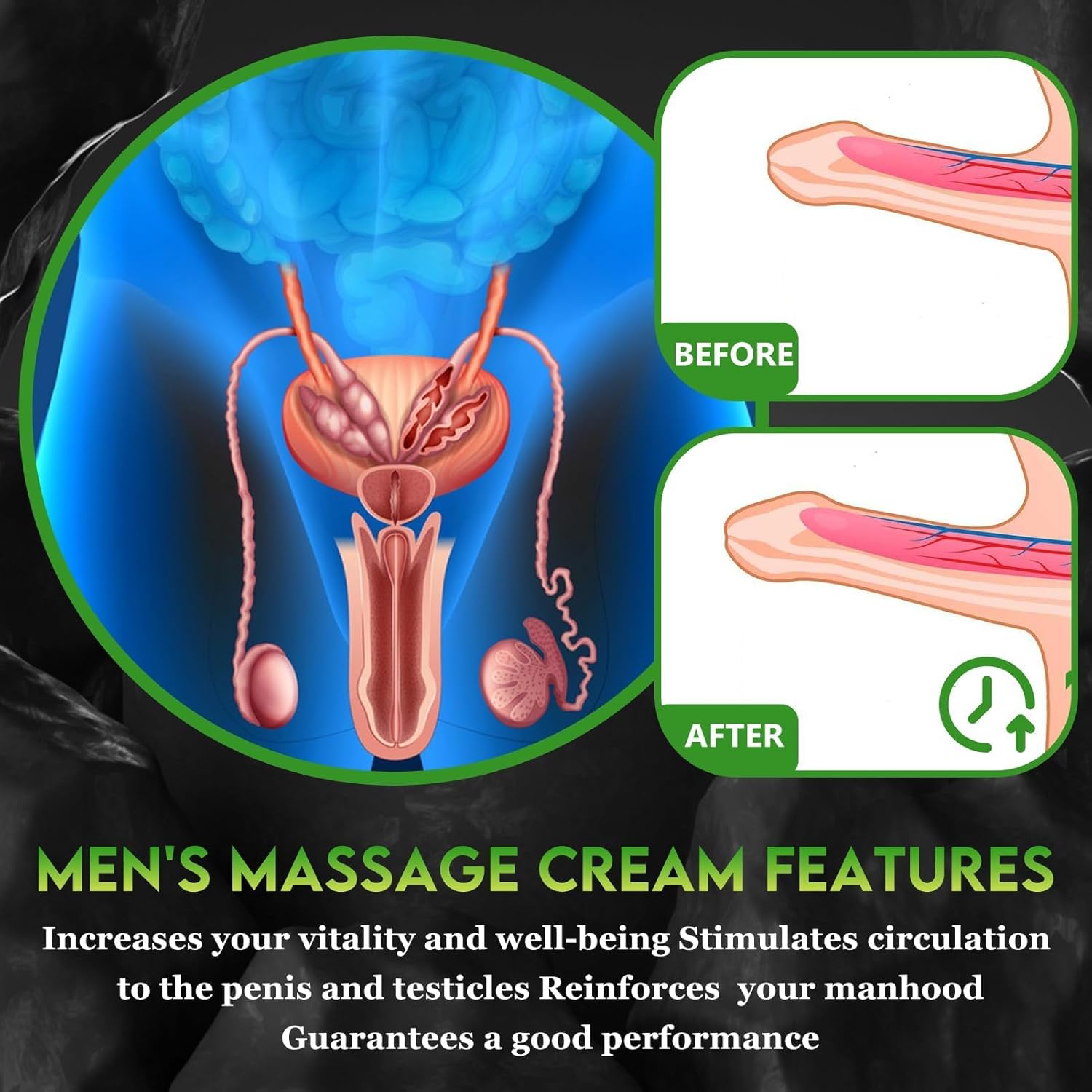 Penisvergrößerung & Pflege – Giant Men's XXL Cream 50 ml, Enlargement & Growth Cream for Men, Extender Cream for Men, Massage Gel for Improved Male Performance – Bild 5