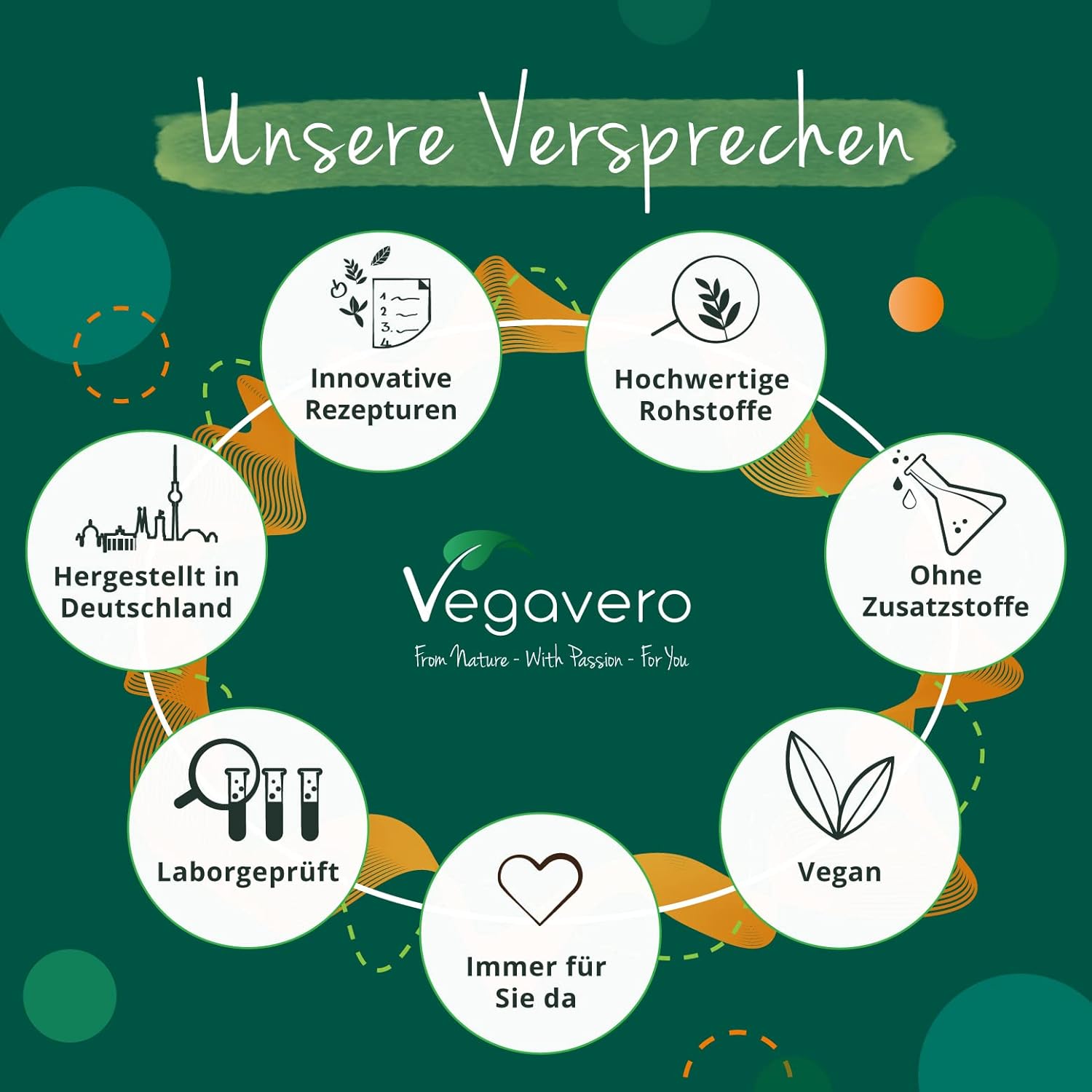 Ausdauer & Energie – Tribulus Terrestris 600 mg | 120 Capsules | Highly Dosed Fruit Extract with 91% Saponins Muscle – Testosterone – Energy – Pleasure | No Chemical Additives | Vegan gelatine from Nature – Vegavero with Free Passion – For You. – Bild 8