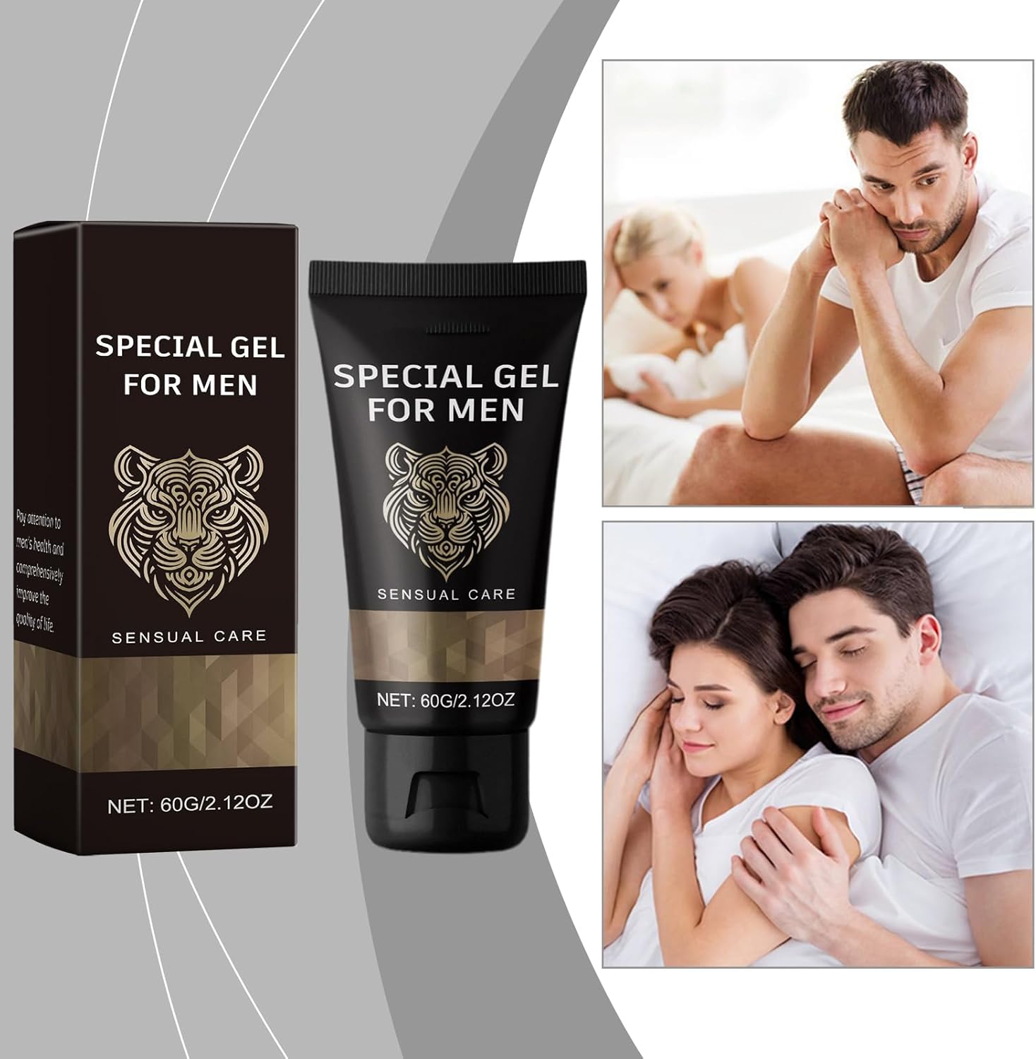 Penisvergrößerung & Pflege – Erection Cream for Men, Cream for Sex Men Longer Time, Extender Cream Larger Thicker Longer for Men, Gel for Extra Strong Enlargement (1 Piece) – Bild 2