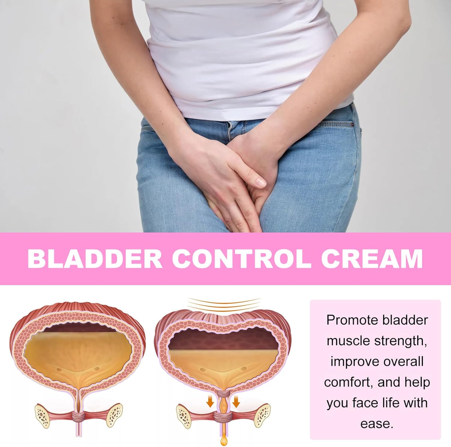 Penisvergrößerung & Pflege – Bladder Radiation - Urinary Control Cream 20G | Natural Safe Muscle Tissue - Firming Ointment for Intimate Body Care, Comfort Cream Relieves Itching for Women Men Daily Outdoor Travel 1.1 x 4.96i – Bild 8