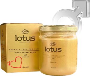Potenzmittel & Standfestigkeit – Lotus Premium Ginseng Formula, High Dose 240 g Instant Effect Macun, Extra Strong for Active Men, Tribulus Terrestiris, Pack of 1