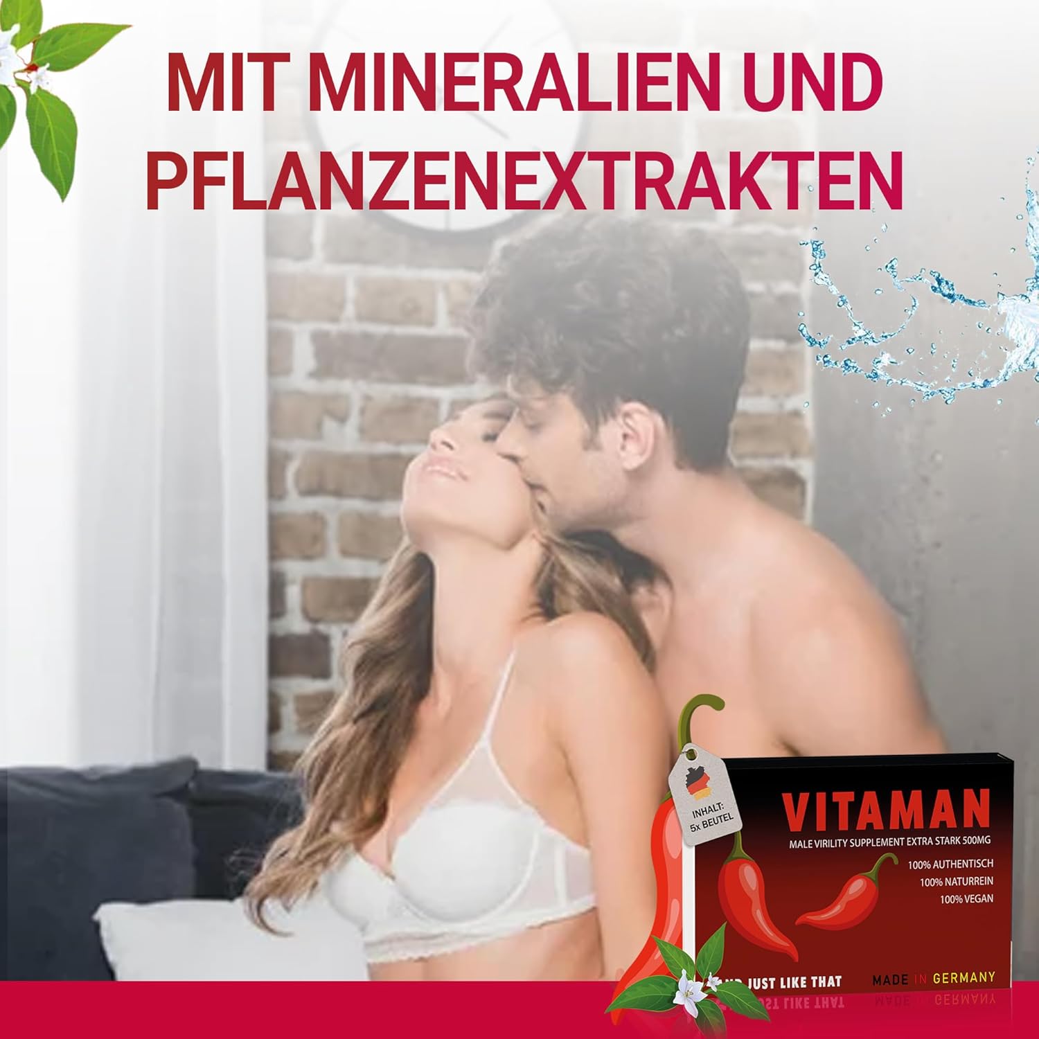 Potenzmittel & Standfestigkeit – Vitamin Oral Jelly Extra Strong - Magic Night - High Dose Men's Formula for Testosterone, Vitality & Endurance - Pack of 3 – Bild 3