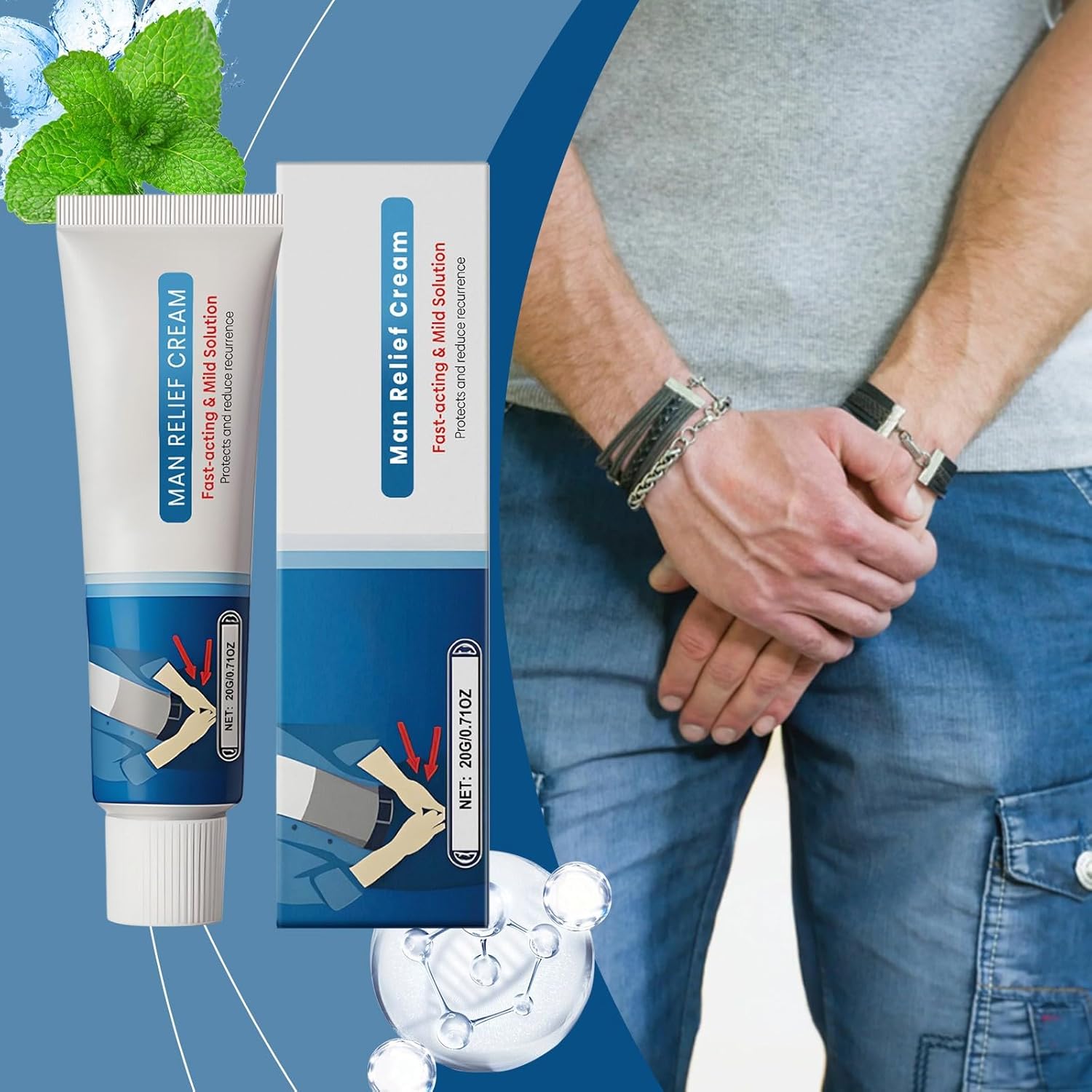 Penisvergrößerung & Pflege – Vaginal Fungus Cream, Nourishing Cream for Men, Soothing Intimate Cream for Skin Irritation, Moisturising & Non-Greasy, 20 g (2 Pieces) – Bild 5