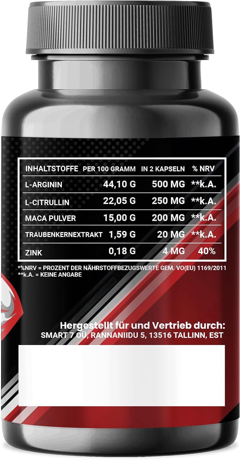 Ausdauer & Energie – Anabilox - Muscle Building Capsules - Supports Muscle Mass and Regeneration - Supplement for Strength and Endurance - with L-Arginine - No Artificial Additives - For Intensive Workout – Bild 3