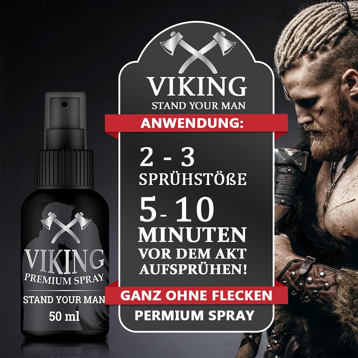 Potenzmittel & Standfestigkeit – Viking Premium Delay Spray Anti-Semealing Orgasm Delay Spray for Men Long Sex For Long Fun Penis – Bild 5