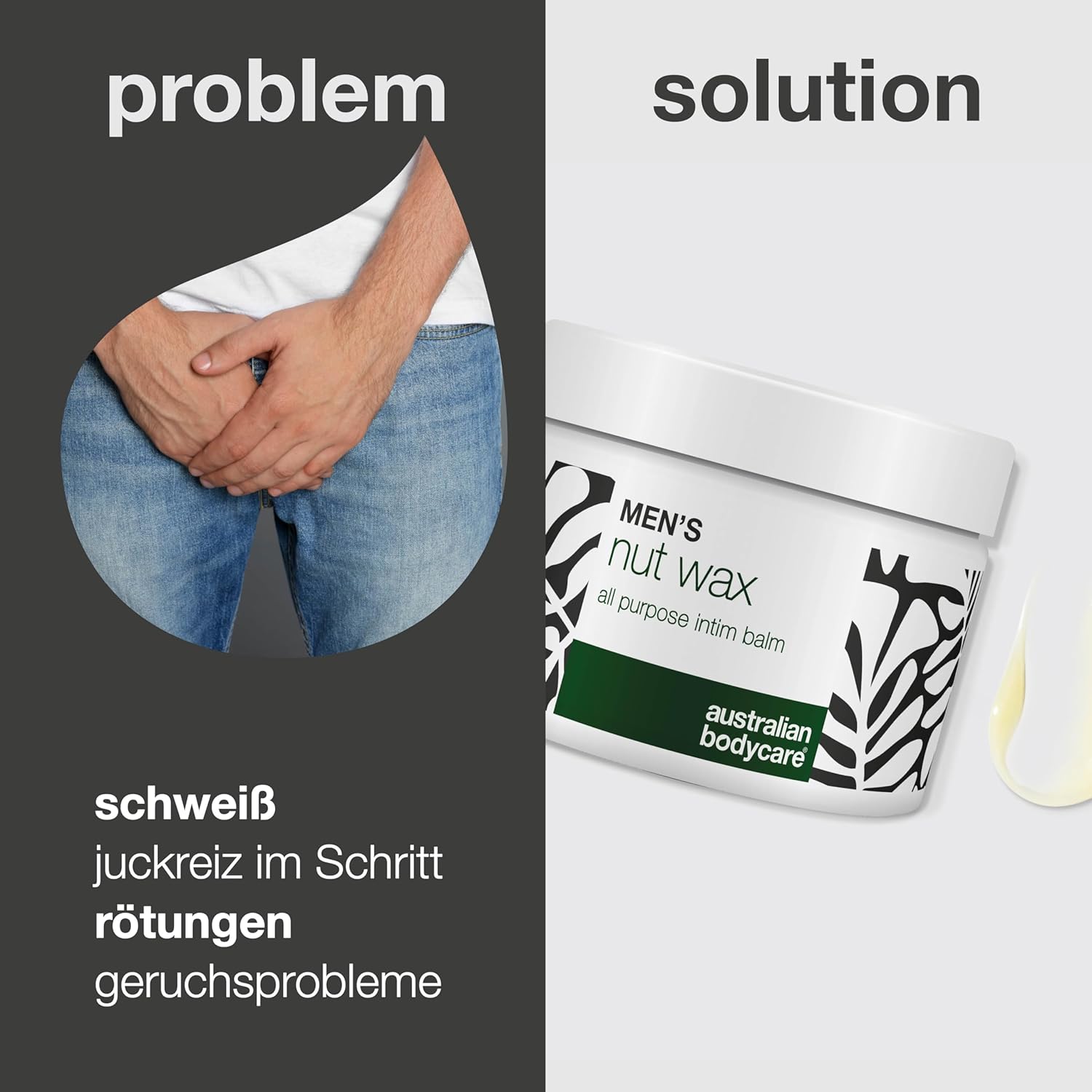 Penisvergrößerung & Pflege – Intimate Wax for Men Against Sweat, Friction and Odour in the Intimate Area - With Shea Butter, Squalane and Soothing Bisabolol – Bild 2