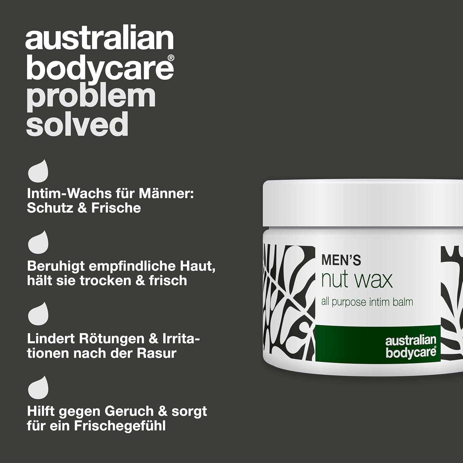 Penisvergrößerung & Pflege – Intimate Wax for Men Against Sweat, Friction and Odour in the Intimate Area - With Shea Butter, Squalane and Soothing Bisabolol – Bild 3