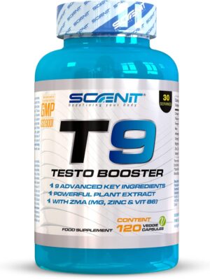Ausdauer & Energie – Testosterone Booster - Testosterone - T9 Testo Booster - Testosterone - Testosterone Booster Muscle Building - Testo Booster Muscle Building - Tribulus, Ashwagandha, Maca, Fenugreek - 120 Capsules