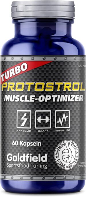 Ausdauer & Energie – Goldfield Prot Ostrol – Natural Anabolikum Muscle Booster Muscle Blaster – 60 Capsules/Box