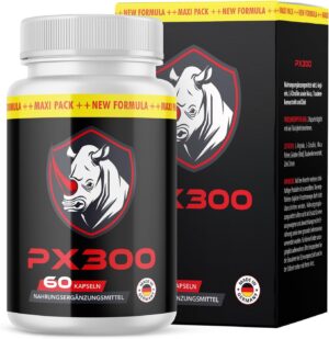 Potenzmittel & Standfestigkeit – PX300 Strong Caps | Support Daily Use | 60 Capsules 1x