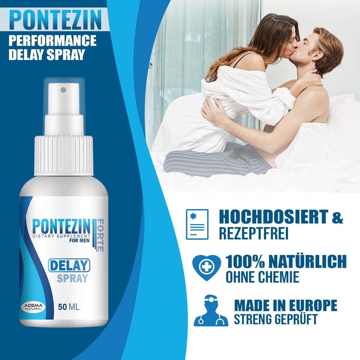 Potenzmittel & Standfestigkeit – Pontezin Delay Spray for Men - Delay Spray for Men - Extra Strong - Instant Effect for Men - Last Longer - Delay Ejaculation - Extremely High Dose - 50 ml – Bild 4