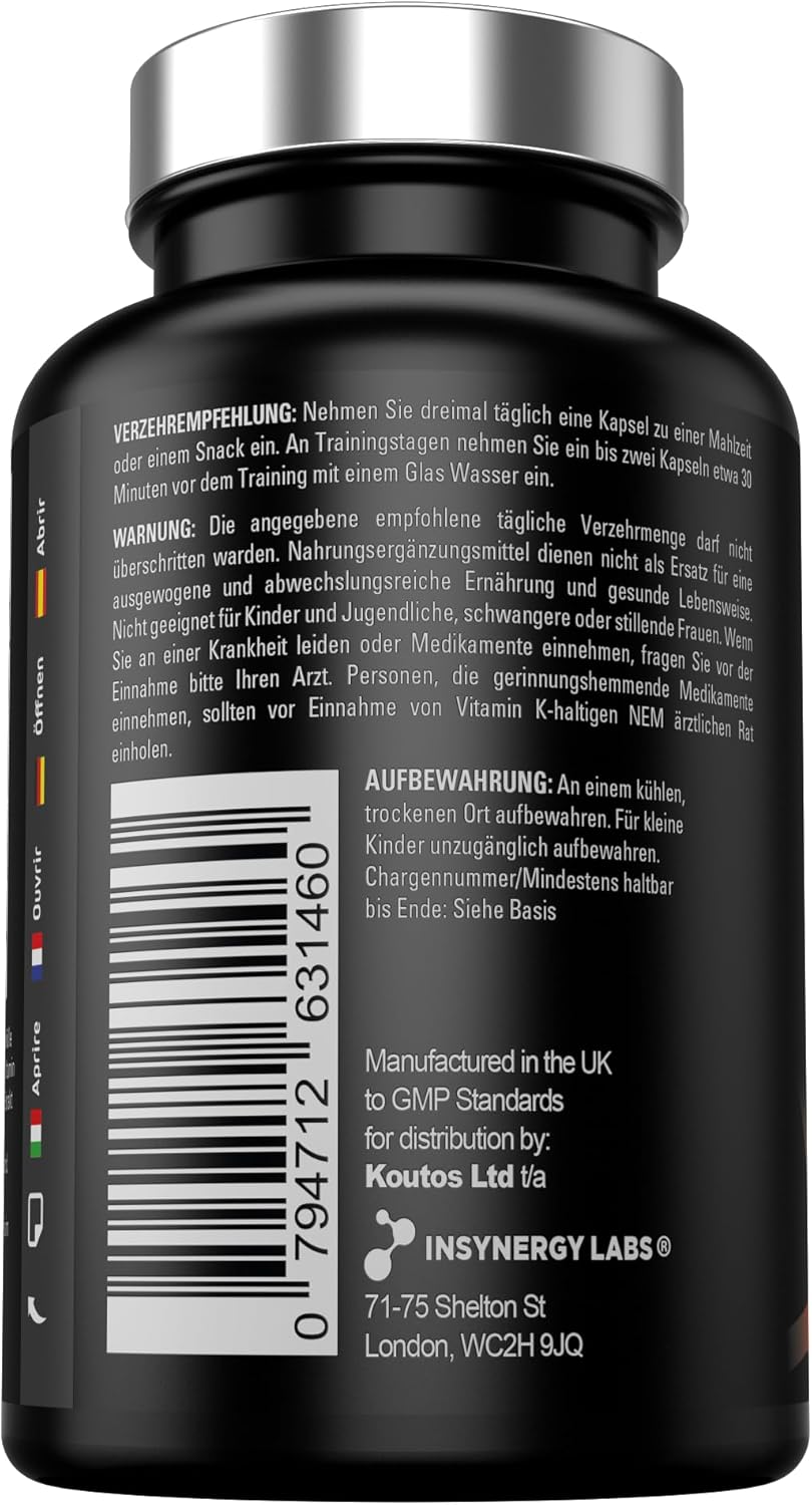 Ausdauer & Energie – Ultra Anabolic Testo Booster for Men - Natural Testosterone Capsules to Support Muscle Building, Energy & Libido - Magnesium Zinc Testo Balance Formula, 90 Vegan Testosterone Capsules – Bild 2