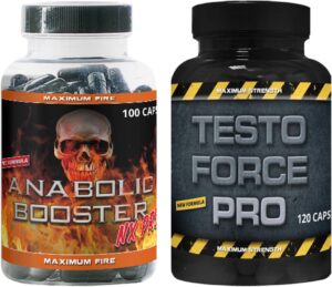 Ausdauer & Energie – Anabolic Pre Workout Booster Nx Pro and Testo Force Booster by VargPower 220 Power Capsules