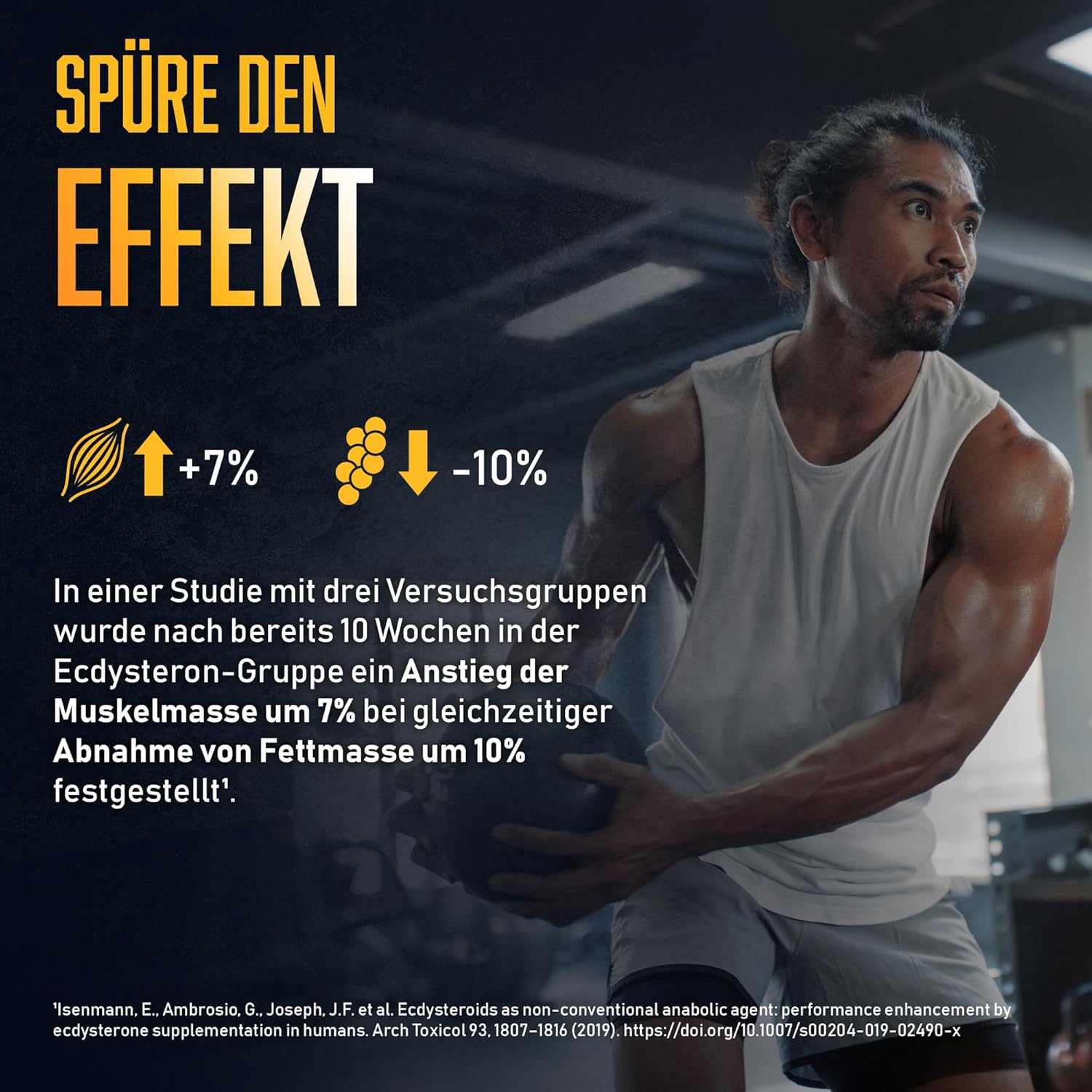 Ausdauer & Energie – UNCHAINED® - Ecdysterone Capsules High Dose / 140 mg Pure Beta Ecdysterone High Dose / Testosterone Booster Muscle Building / 60 Vegan Ecdysterone Capsules for Optimal Support during Bodybuilding – Bild 5
