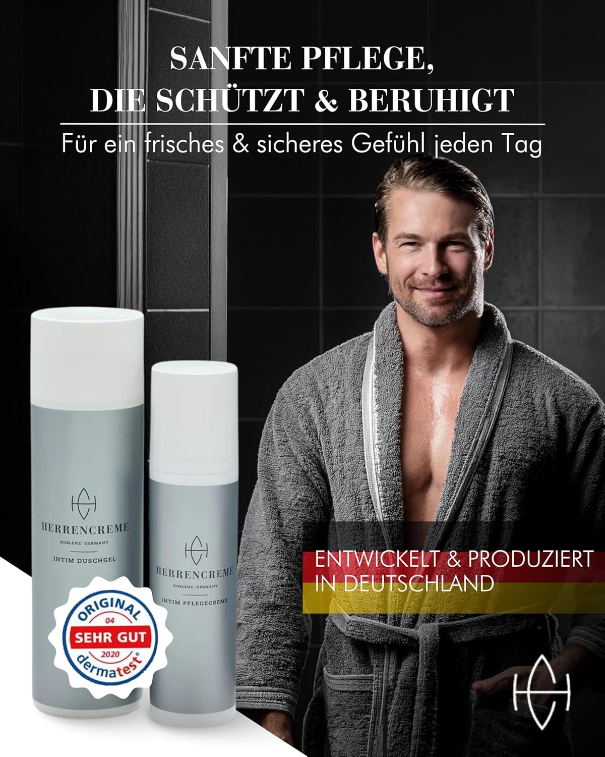 Penisvergrößerung & Pflege – Men's Cream Intimate Care Set for Men, Intimate Cream 75 ml & Intimate Shower Gel 200 ml, Gentle Care & Cleansing, Intimate Care Men Developed by the Urologist, Vegan & Dermatologically Tested – Bild 7