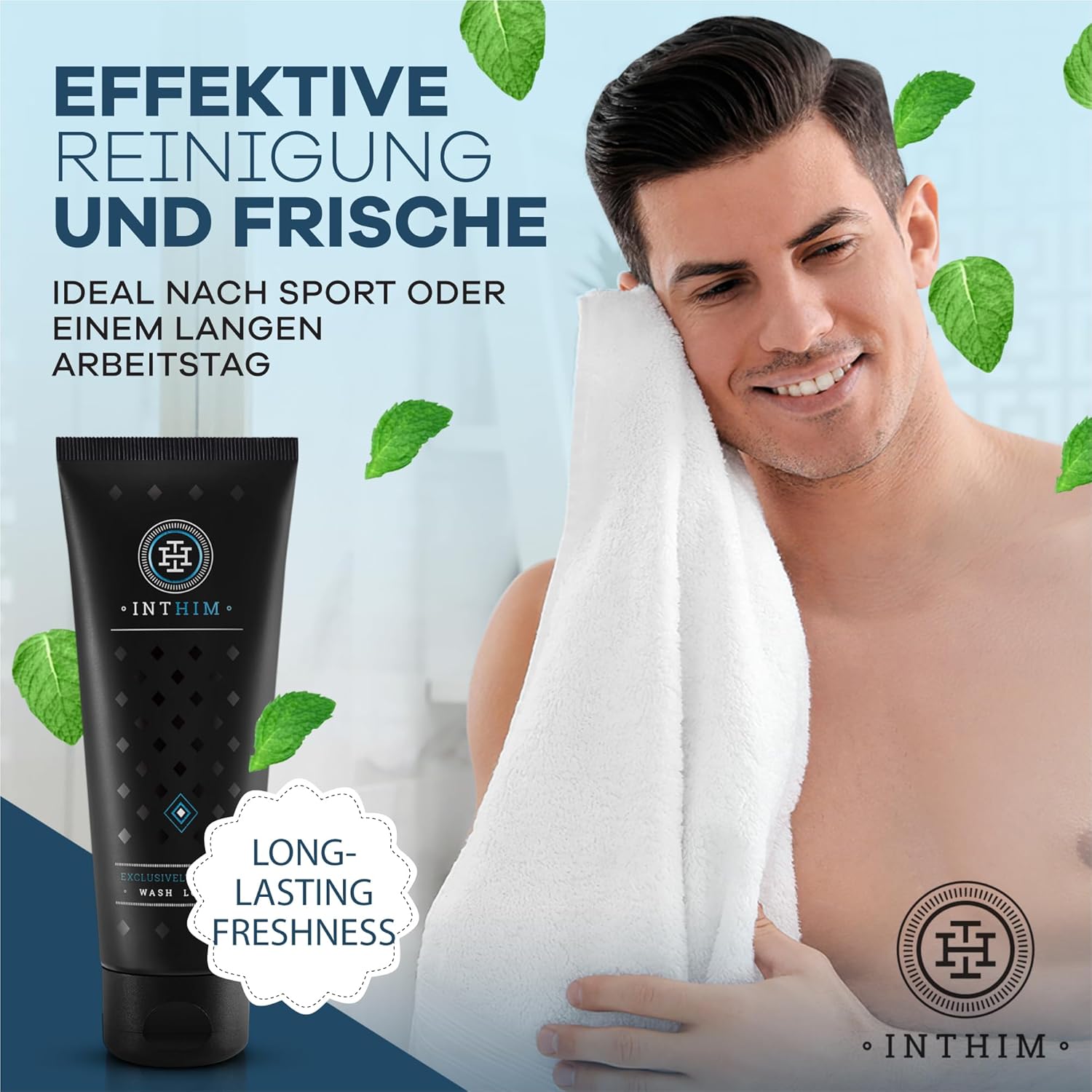 Penisvergrößerung & Pflege – IntHim Men's Anti-Inflammatory Intimate Care Set – Intimate Wash Lotion for Men + After Shave Intimate Cream for Men – pH Neutral & Free from Parabens and Allergens for Redness and Shaving Pimples – Bild 6