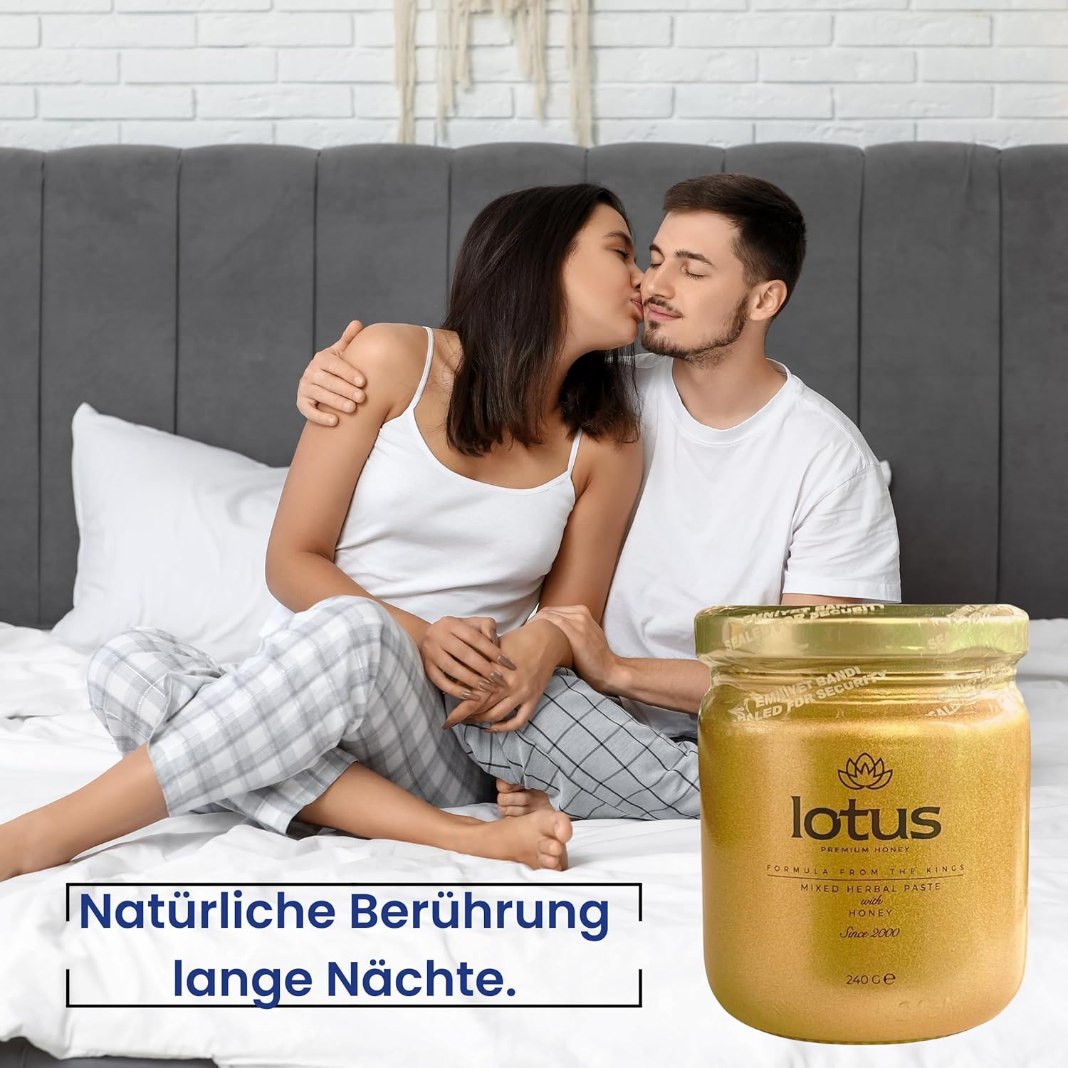 Potenzmittel & Standfestigkeit – Lotus Premium Ginseng Formula, High Dose 240 g Instant Effect Macun, Extra Strong for Active Men, Tribulus Terrestiris, Pack of 1 – Bild 3