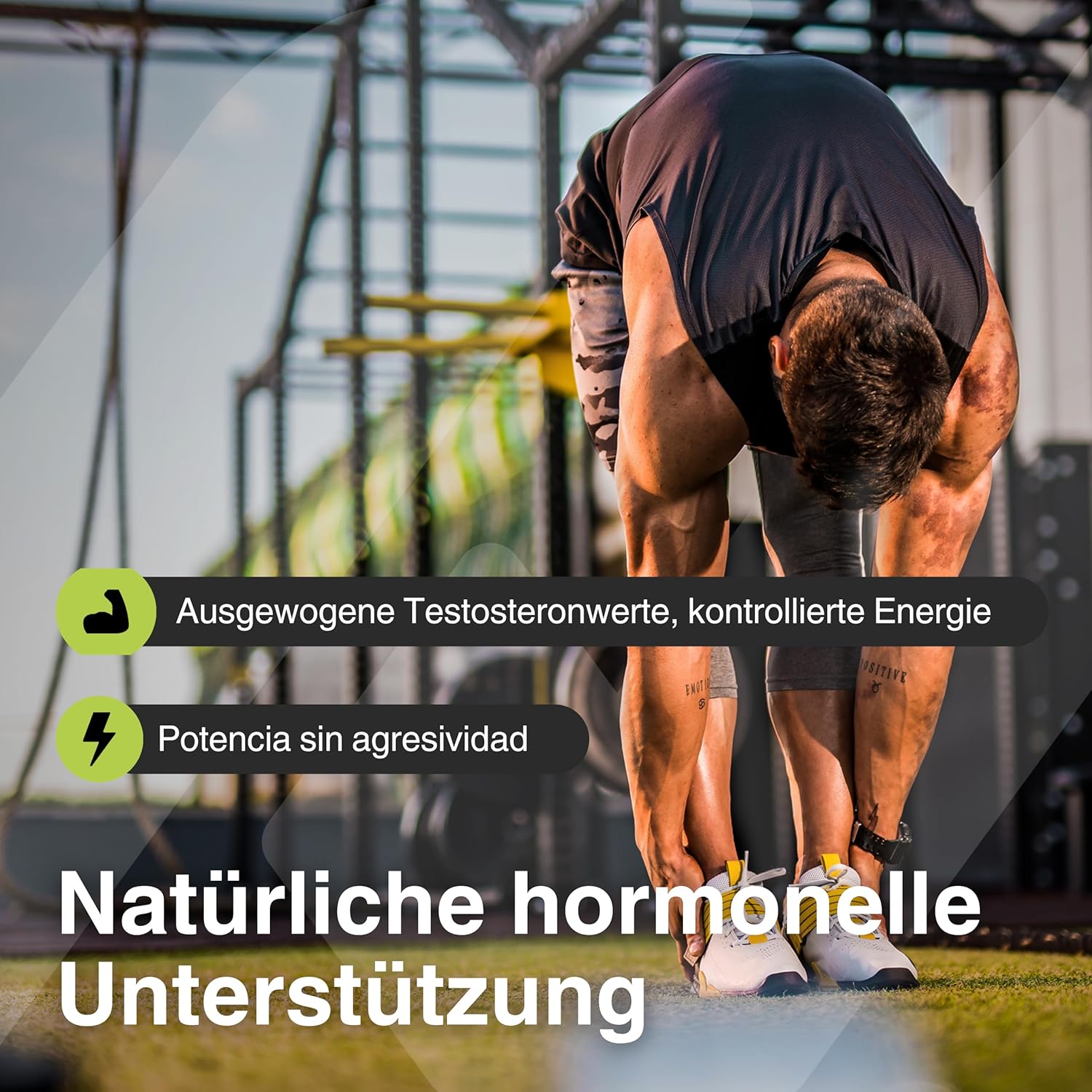 Ausdauer & Energie – Tribulus Terrestris 90% Saponins & Maca Black Capsules 40,000 mg High Dose - Formula for Energy, Vitality & Potency - with Zinc, Vitamin B6 & Maca Powder - 120 Vegan Capsules Nyvos – Bild 4