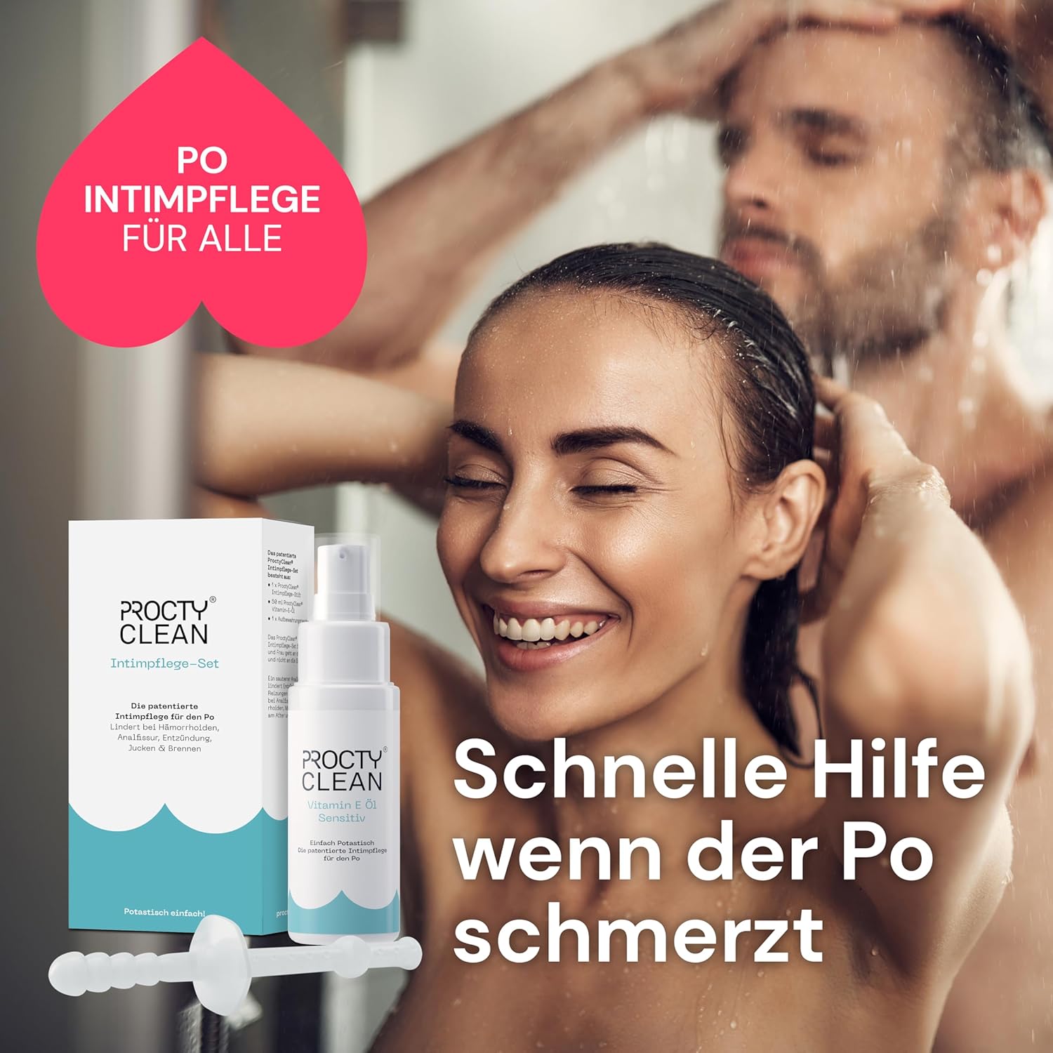 Penisvergrößerung & Pflege – Intimate Care Set for the Buttock: Patented! Instead of Hemorrhoids Ointment, Ointment for Fissure, Moist Toilet Paper. Quick Relief for Itching, Inflammation etc. Intimate Care Women – Bild 9
