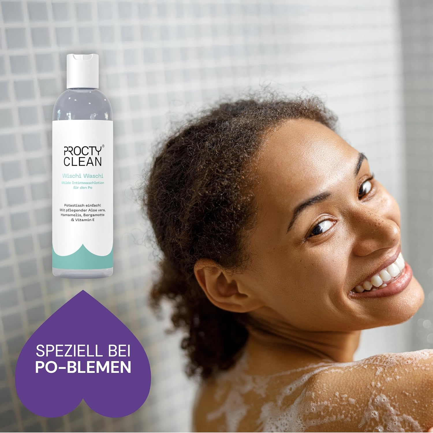 Penisvergrößerung & Pflege – Wischi Waschi Mild Intimate Wash Lotion for the Buttocks Gentle Wash Lotion pH Neutral with Aloe Vera, Vitamin E & Witch Hazel for Hemorrhoids and Fissure – Bild 4