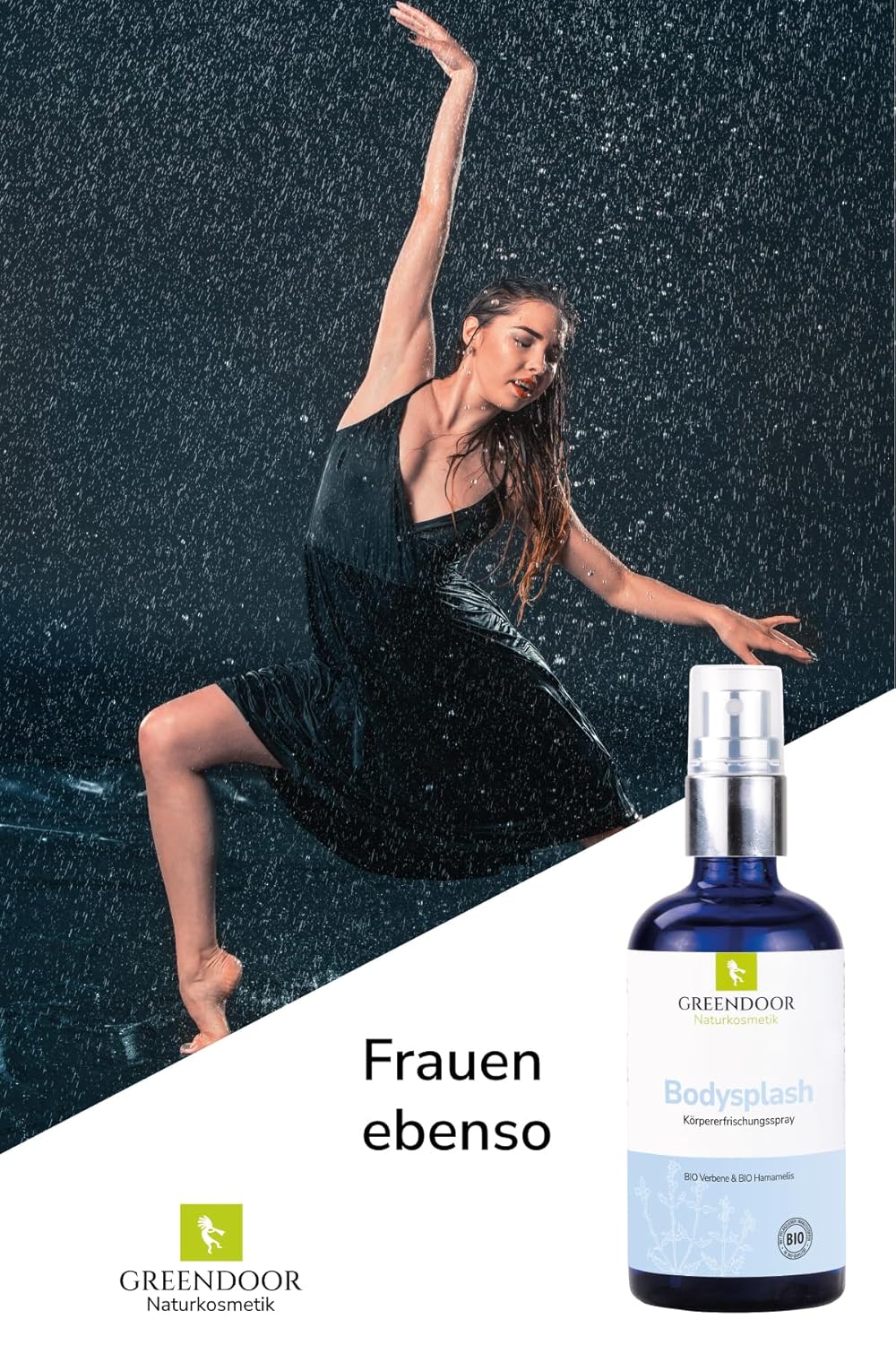 Penisvergrößerung & Pflege – GREENDOOR Naturkosmetik Intelligent Deodorant Combination, Economy Price, Body Splash & Deodorant Cream, Without Aluminium, Naturally Vegan Antibacterial, Natural Deodorant with Organic Babassu, – Bild 3