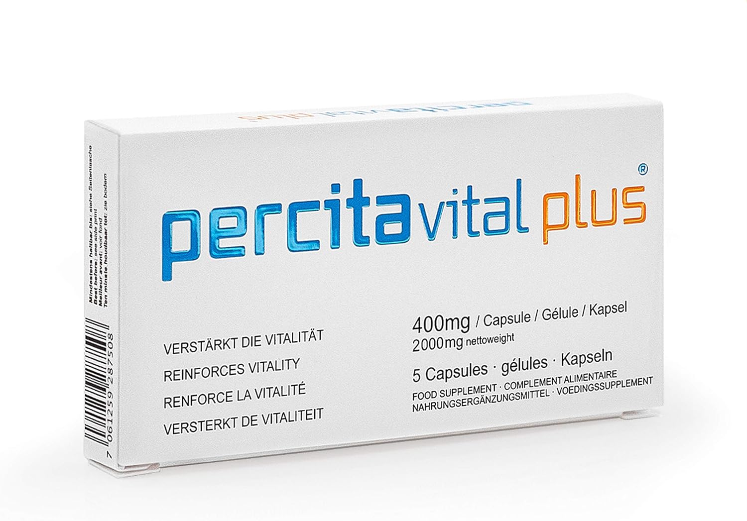 Potenzmittel & Standfestigkeit – Vitality for Men I The Natural Aid for Men with Ginseng, Wild Yam & Vitamins I High Dose Capsules I Prescription Free I 5 Capsules of 500 mg Active Complex