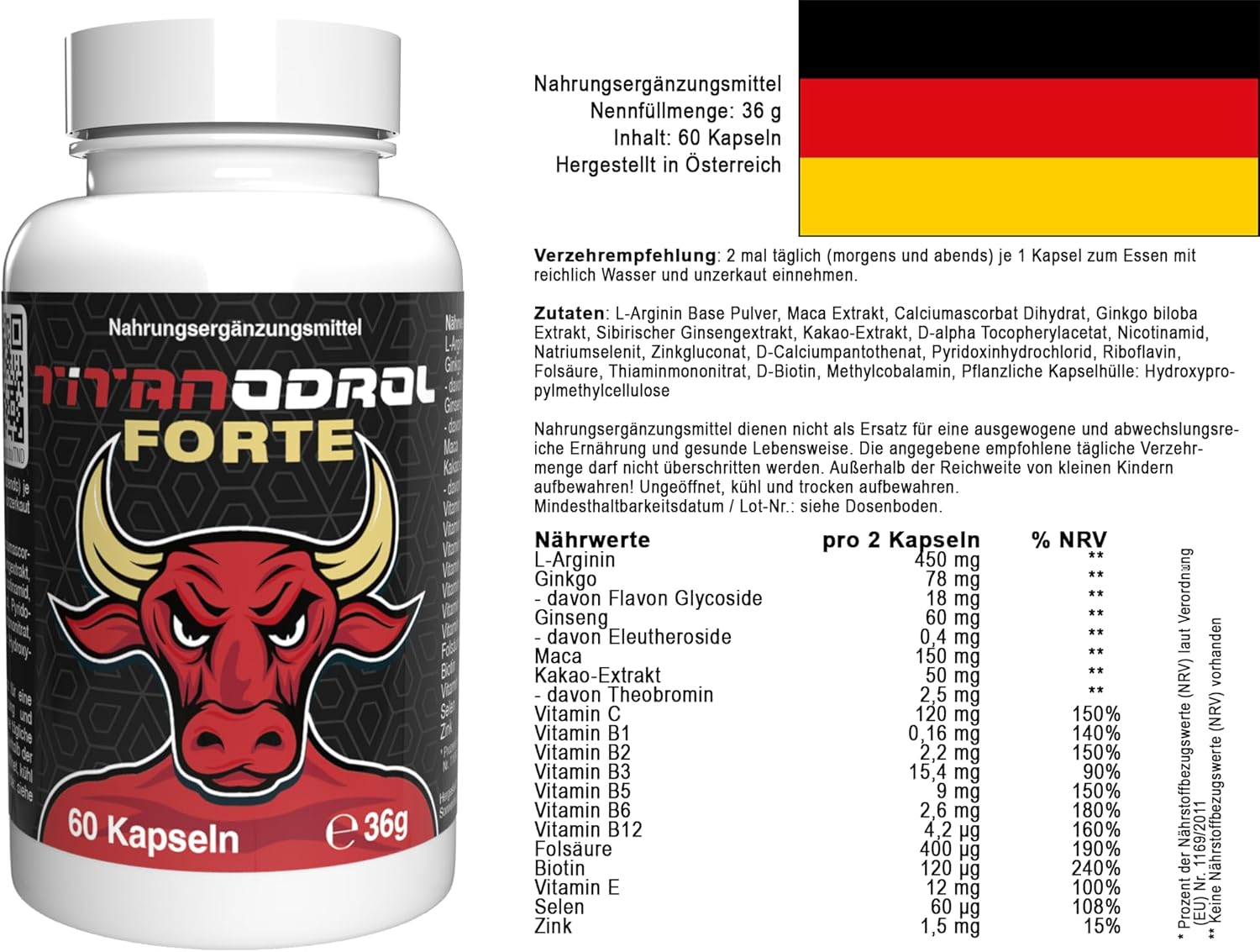 Potenzmittel & Standfestigkeit – 120 Capsules (2 x 60 Capsules), Pack of 2 – Bild 4