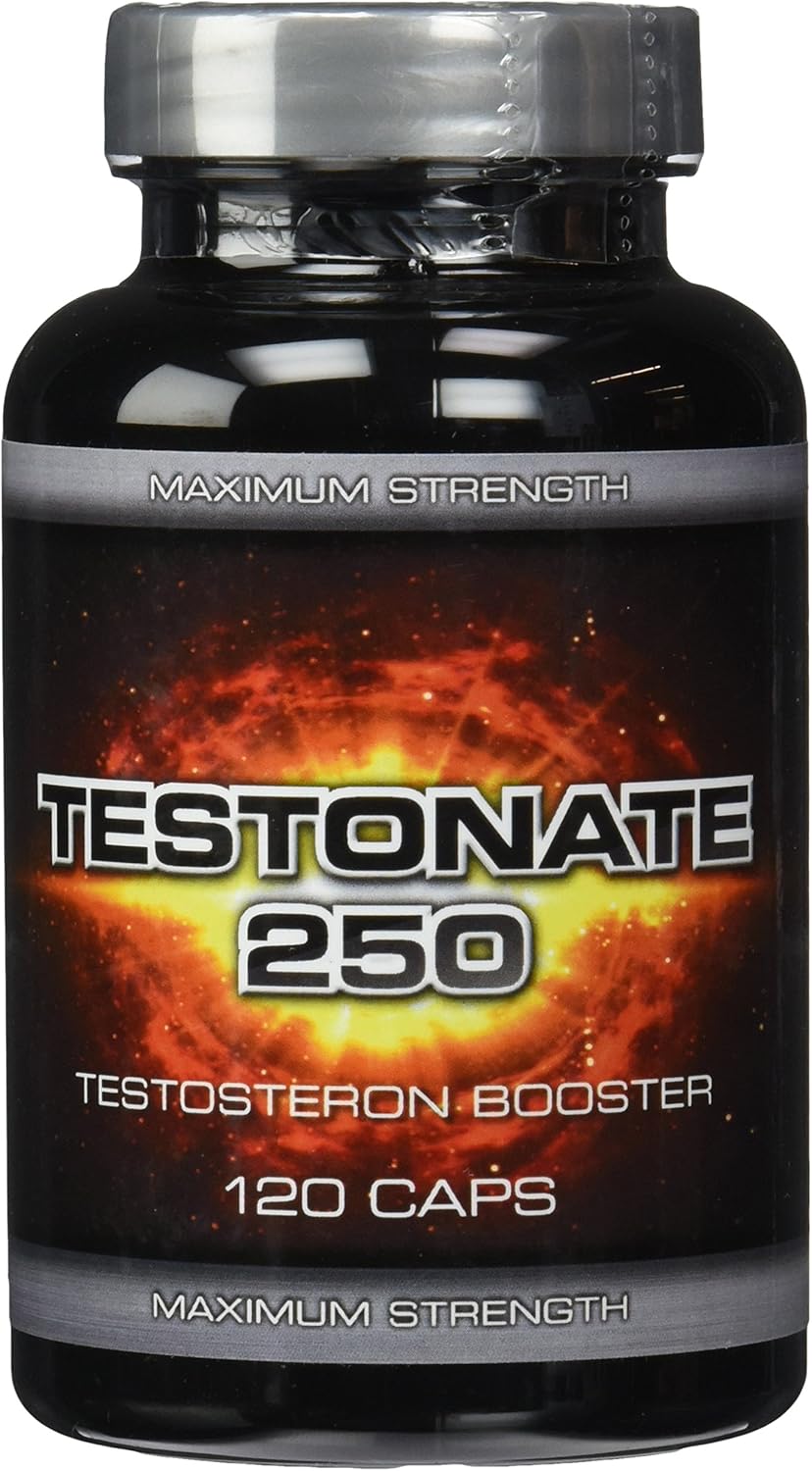 Ausdauer & Energie – Testonate 250 Testosterone Booster 120 Capsules with Creatine Tribulus Maca Avena Sativa
