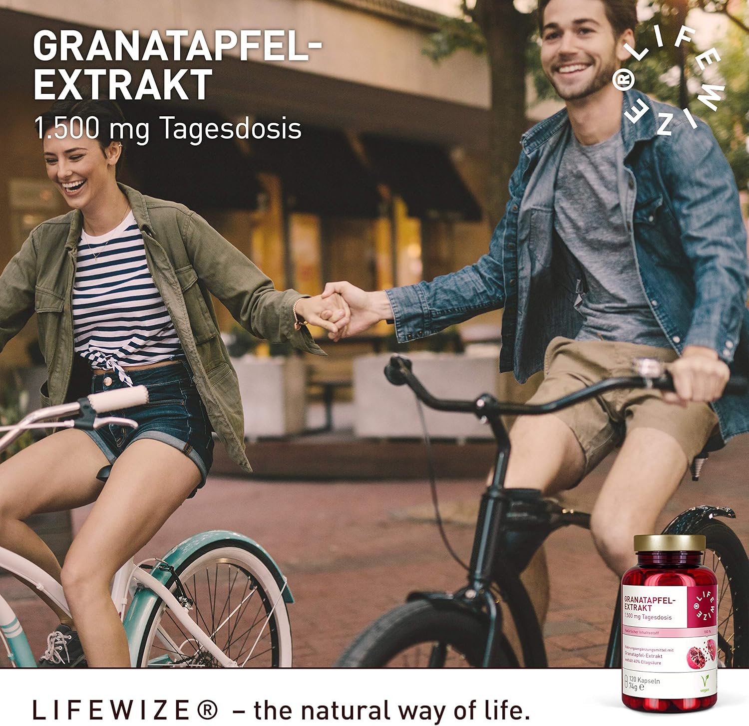 Ausdauer & Energie – LifeWize® Pomegranate Extract – 40% Ellagic Acid – 1500 mg High Dose per Daily Dose – 120 Capsules – Vegan & Made in Germany without Additives – Bild 5